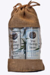 Hemp Shower Set in a Jute Bag - Image 2