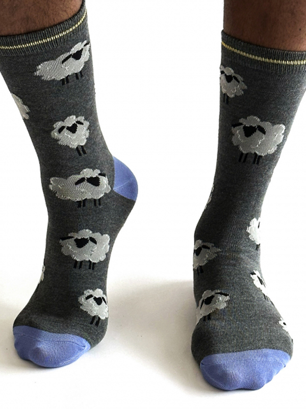 Sheep themed men's socks
